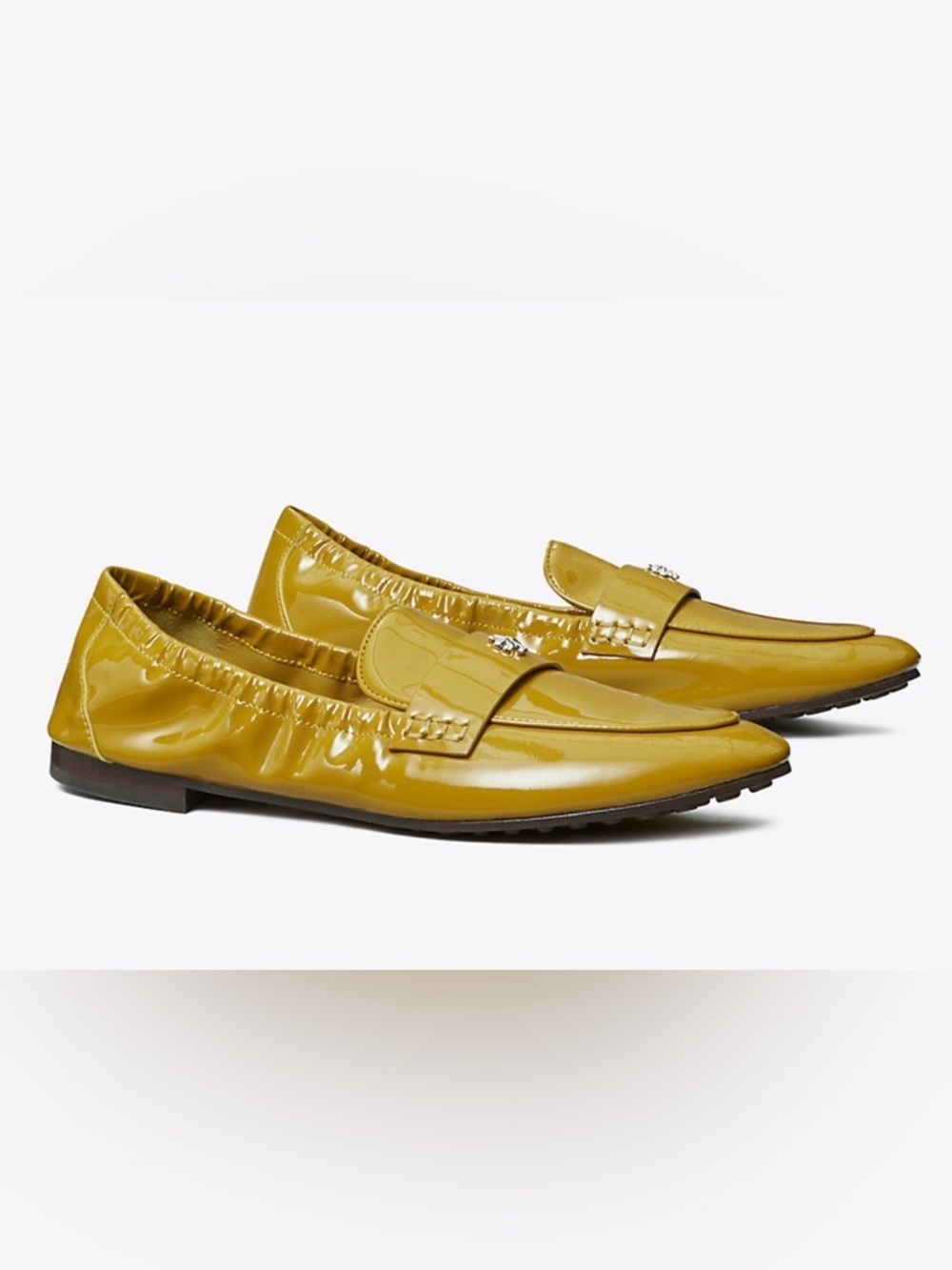 Tory Burch Patent Loafers in Yellow